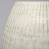 Petite White Embossed Stripes Ceramic Vase - Homeroots - Flyclothing LLC