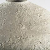 23" Wide White Textured Ceramic Vase - Homeroots