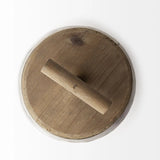 14" Silver Metal Decorative Canister - Homeroots