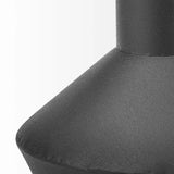 8" Black Metal Decorative Jug Tabletop Sculpture - Homeroots