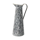 Black And White Textured Jug Vase - Homeroots - Flyclothing LLC