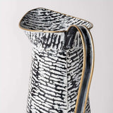 Black And White Textured Jug Vase - Homeroots - Flyclothing LLC