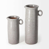 Gray Speckle Decorative Ceramic Jug - Homeroots - Flyclothing LLC