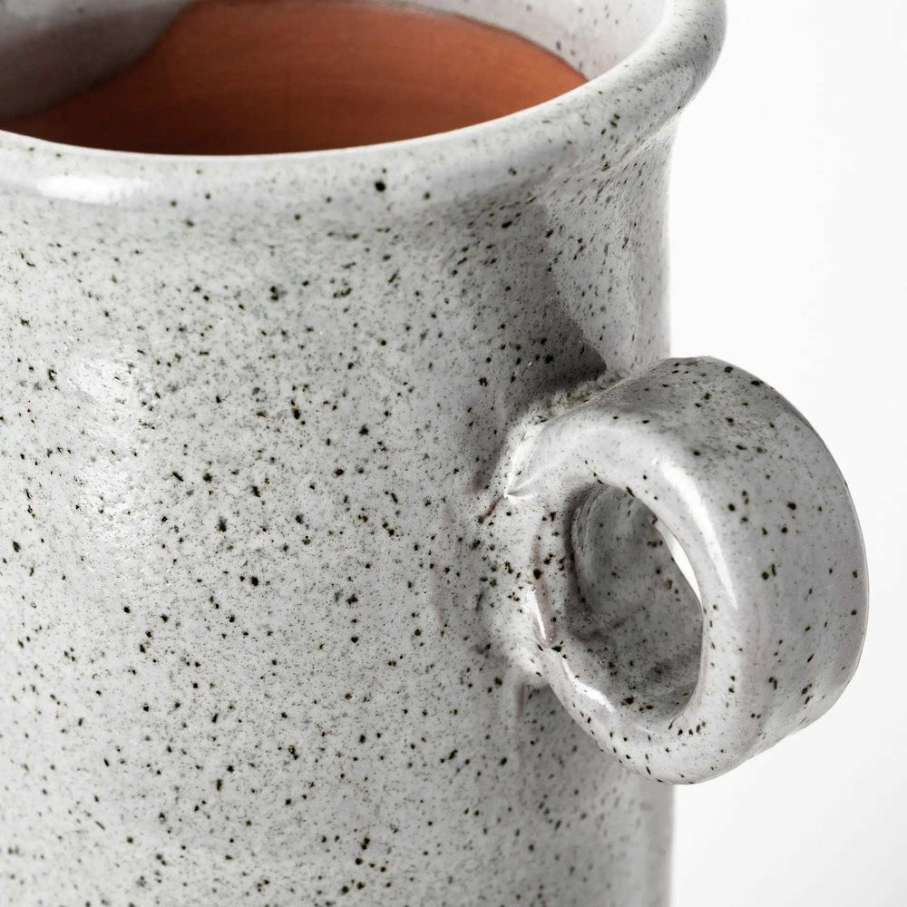 Tall Gray Speckle Decorative Ceramic Jug - Homeroots - Flyclothing LLC