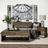 29" Bronze Lamp Base LED With Beige Shade - Homeroots