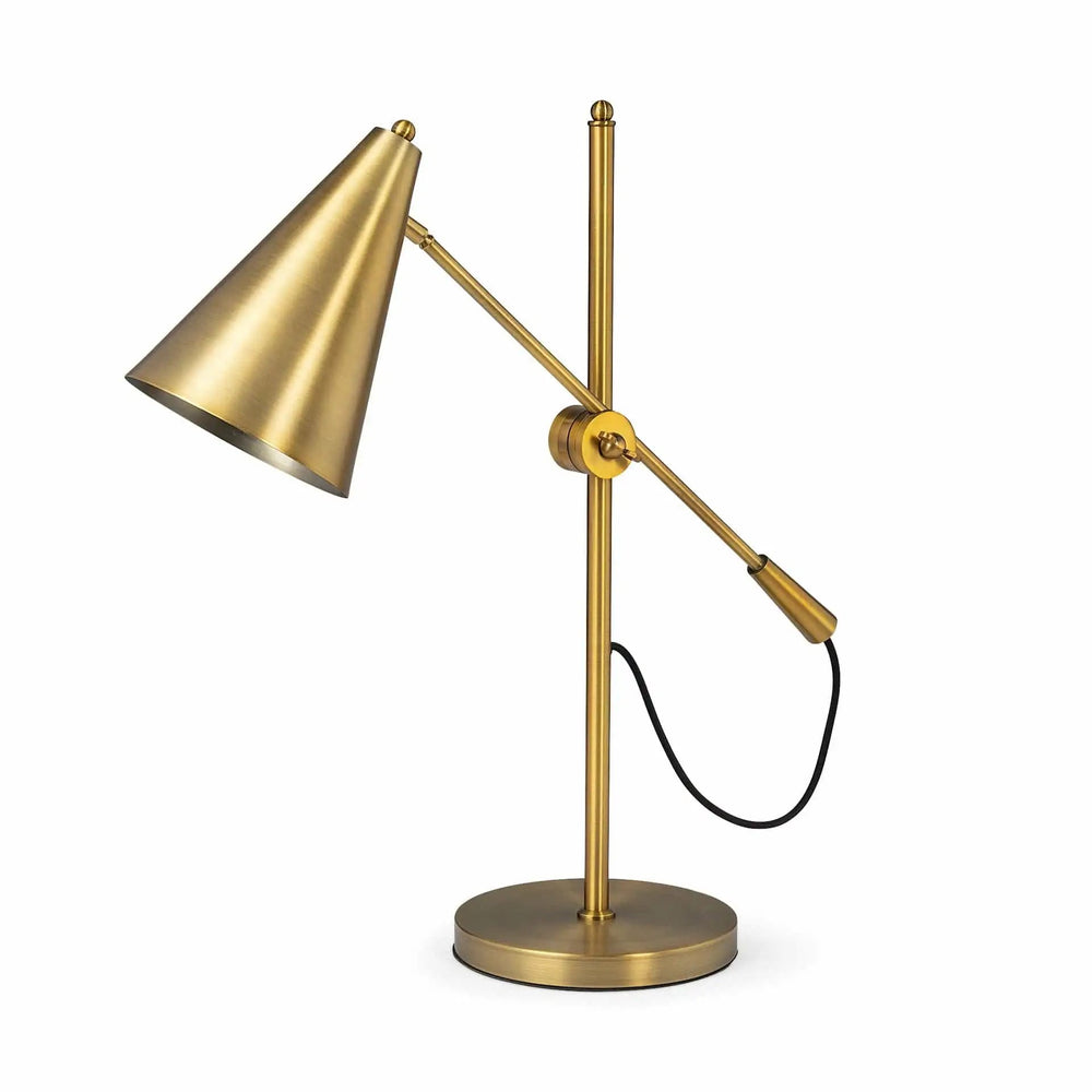 26" Gold Lamp Base LED With Gold Shade - Homeroots