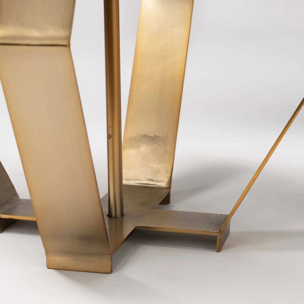 Gold Geometric Design Table Lamp - Homeroots - Flyclothing LLC