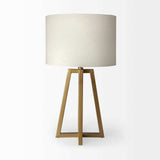 Metallic Gold Tone Geometric Table Lamp - Homeroots - Flyclothing LLC