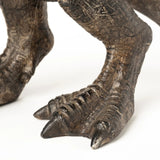 11" Brown Lamp Base LED With Clear Shade - Homeroots