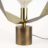 Golden Geometric Halo Table Or Desk Lamp - Homeroots - Flyclothing LLC