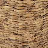 19" Brown Lamp Base LED With White Shade - Homeroots