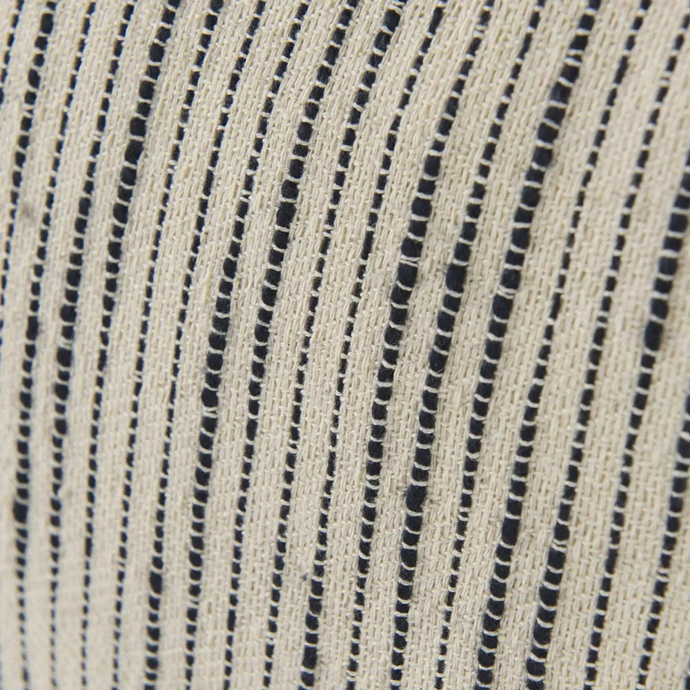 Beige And Midnight Pom Pom Square Accent Pillow Cover - Homeroots - Flyclothing LLC