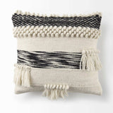 Boho Black And White Accent Pillow Cover - Homeroots - Flyclothing LLC
