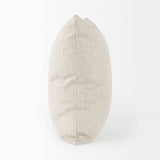 Neutral Sand Basket Weave Accent Throw Pillow - Homeroots - Flyclothing LLC