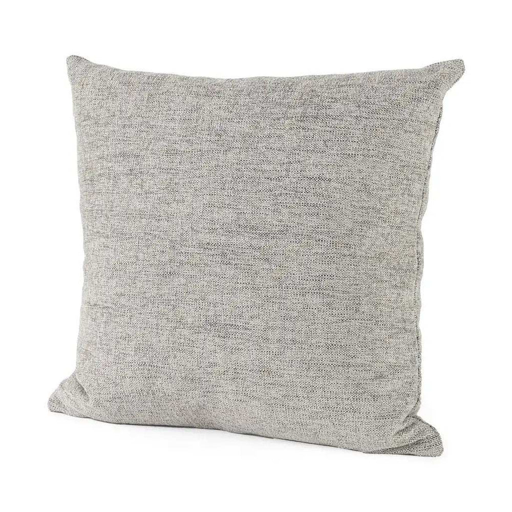 Stone Gray Basket Weave Accentthrow Pillow - Homeroots - Flyclothing LLC
