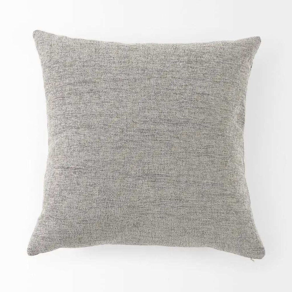 Stone Gray Basket Weave Accentthrow Pillow - Homeroots - Flyclothing LLC