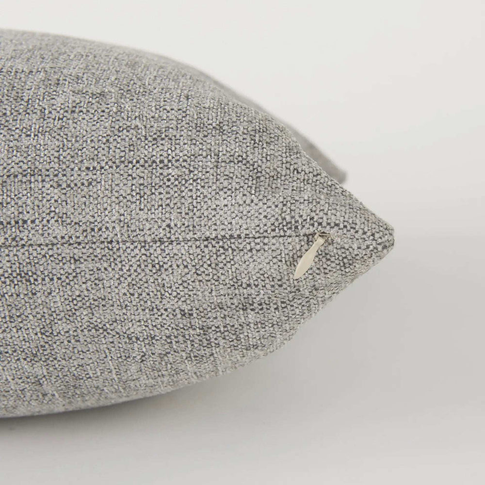 Stone Gray Basket Weave Accentthrow Pillow - Homeroots - Flyclothing LLC