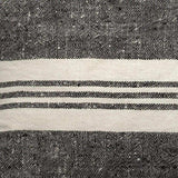 Black And White Striped Lumbar Accent Pillow Cover - Homeroots - Flyclothing LLC