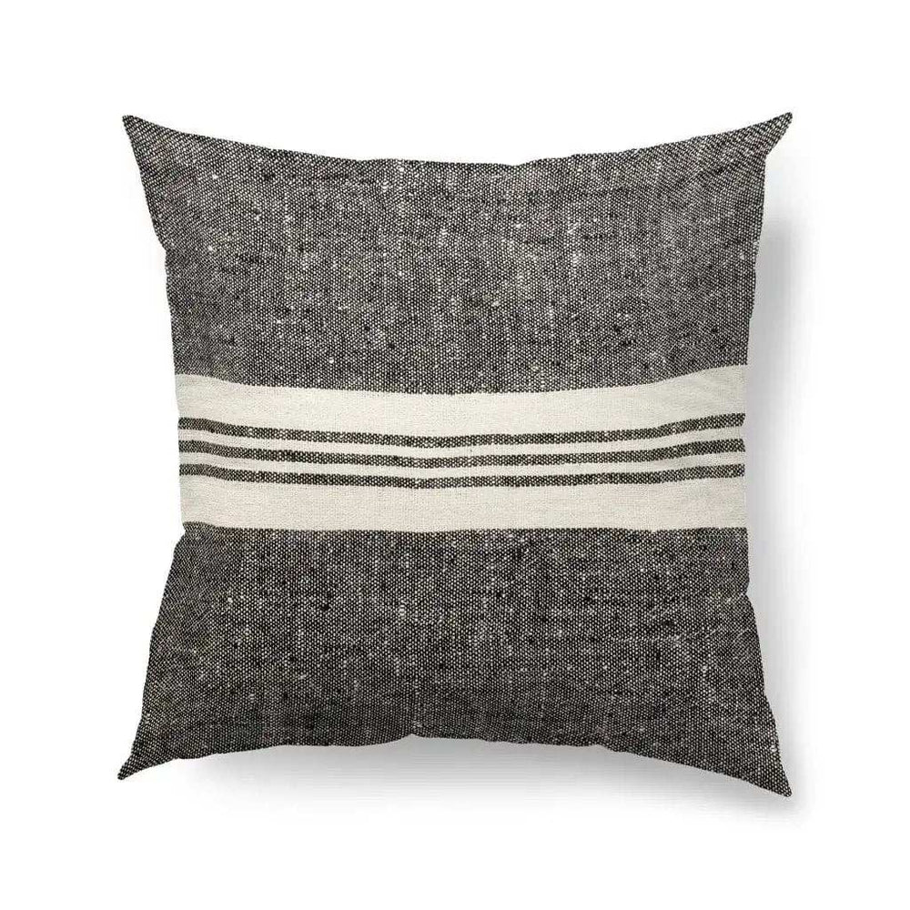 Black And White Stonewash Throw Pillow Cover - Homeroots - Flyclothing LLC