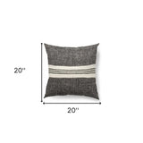 Black And White Stonewash Throw Pillow Cover - Homeroots - Flyclothing LLC