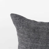 Dark Gray Detailed Lumbar Throw Pillow Cover - Homeroots - Flyclothing LLC