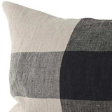 Beige And Black Plaid Pattern Lumbar Throw Pillow Cover - Homeroots - Flyclothing LLC