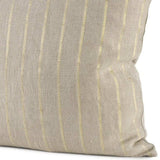 Beige And Gold Striped Pillow Cover - Homeroots - Flyclothing LLC