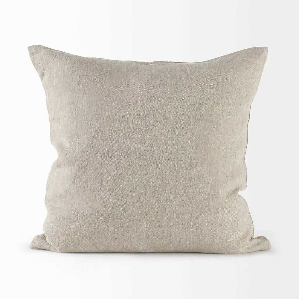 Beige And Gold Striped Pillow Cover - Homeroots - Flyclothing LLC