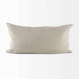 Light Gray Chevron Textured Lumbar Pillow Cover - Homeroots - Flyclothing LLC