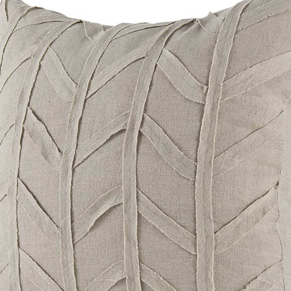 Light Gray Chevron Textured Pillow Cover - Homeroots - Flyclothing LLC