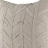 Light Gray Chevron Textured Pillow Cover - Homeroots - Flyclothing LLC