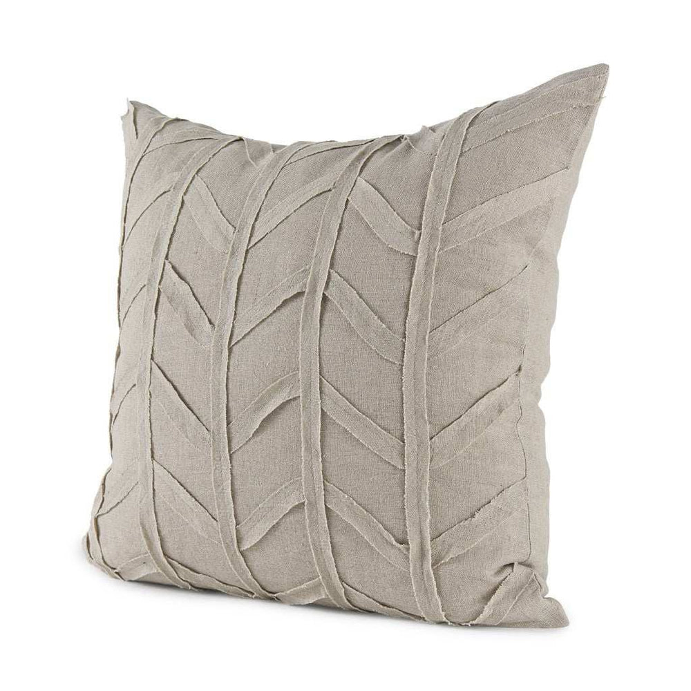 Light Gray Chevron Textured Pillow Cover - Homeroots - Flyclothing LLC