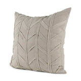 Light Gray Chevron Textured Pillow Cover - Homeroots - Flyclothing LLC