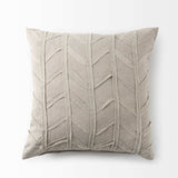 Light Gray Chevron Textured Pillow Cover - Homeroots - Flyclothing LLC