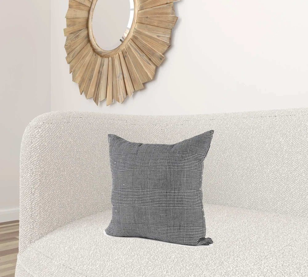 White And Black Pattern Throw Pillow Cover - Homeroots - Flyclothing LLC