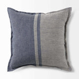 Gray And Blue Color Block Pillow Cover - Homeroots - Flyclothing LLC