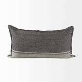 Light And Dark Gray Lumbar Throw Pillow Cover - Homeroots - Flyclothing LLC