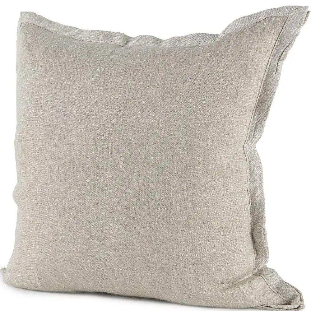 Cream Bordered Pillow Cover - Homeroots - Flyclothing LLC
