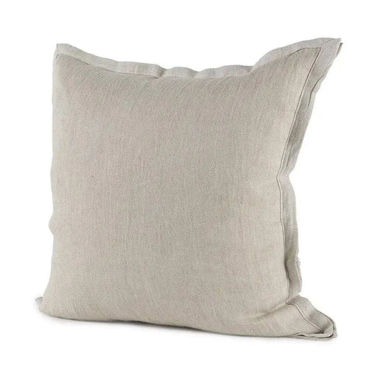 Cream Bordered Pillow Cover - Homeroots - Flyclothing LLC