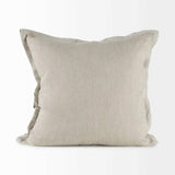 Cream Bordered Pillow Cover - Homeroots - Flyclothing LLC