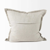 Cream Bordered Pillow Cover - Homeroots - Flyclothing LLC