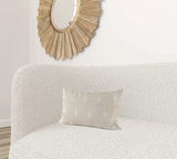 Beige And White Patterned Lumbar Pillow Cover - Homeroots - Flyclothing LLC