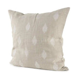 Beige And White Patterned Pillow Cover - Homeroots - Flyclothing LLC