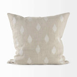 Beige And White Patterned Pillow Cover - Homeroots - Flyclothing LLC