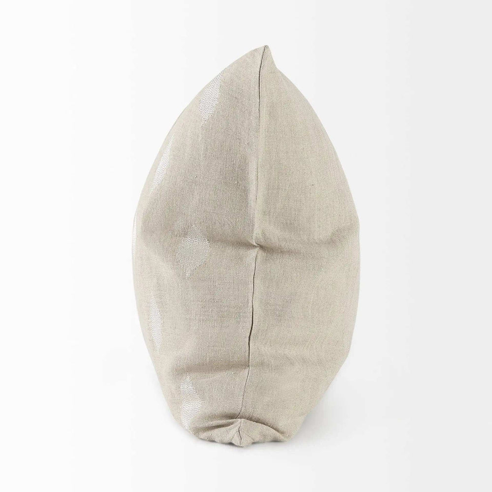 Beige And White Patterned Pillow Cover - Homeroots - Flyclothing LLC