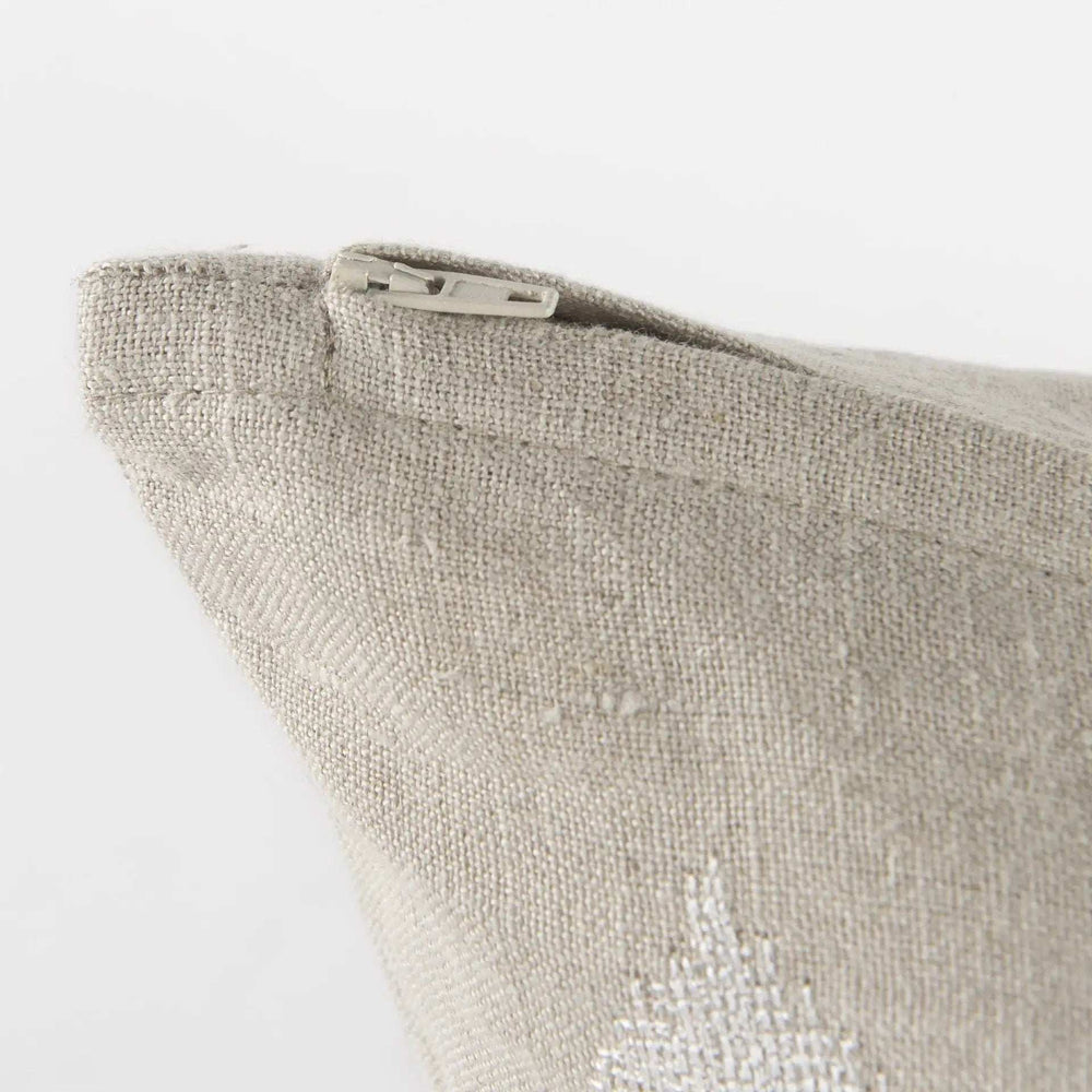 Beige And White Patterned Pillow Cover - Homeroots - Flyclothing LLC