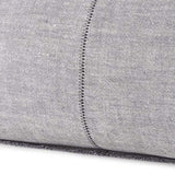 Light Gray Fringed Lumbar Throw Pillow Cover - Homeroots - Flyclothing LLC