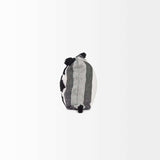 White And Gray Fringed Lumbar Pillow Cover - Homeroots - Flyclothing LLC