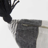 White And Gray Fringed Lumbar Pillow Cover - Homeroots - Flyclothing LLC