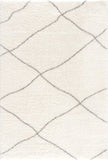 4' X 6' Ivory Modern Uneven Lattice Area Rug - Homeroots - Flyclothing LLC